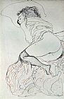 Female Nude, Turned to the Left by Gustav Klimt